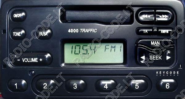 Ford radio 4000 traffic code #3