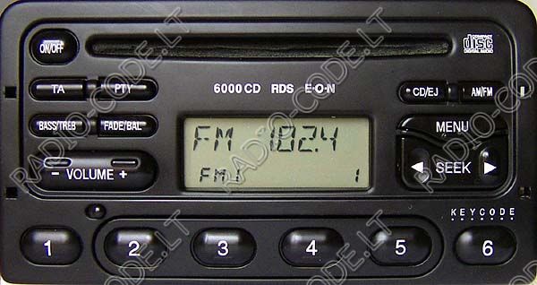 Radio ford 6000cd rds eon instrukcja #8