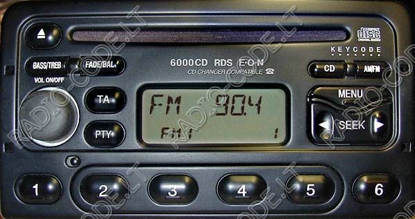 How to get ford fiesta radio codes