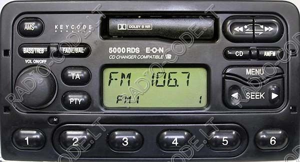 98 Ford festiva radio code