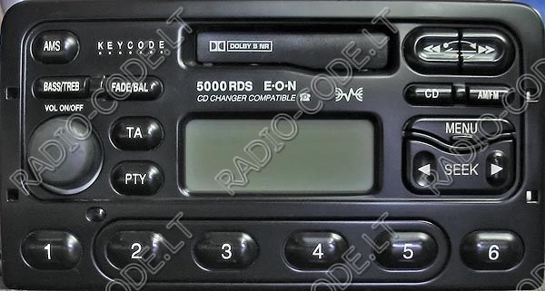 Ford ka 5000 rds eon radio code